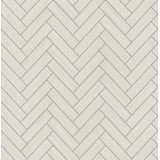 Chevron Vinyl Peel & Stick Metallic Wallpaper Roll