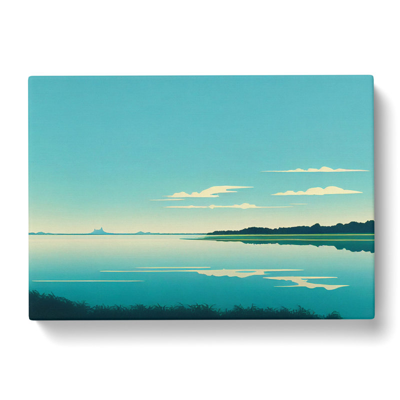 View Of The Lake - Wrapped Canvas, 50cm H x 76cm W x 3cm D