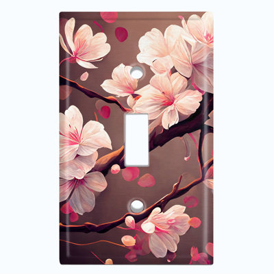 Plaque murale interrupteur à bascule Sakura