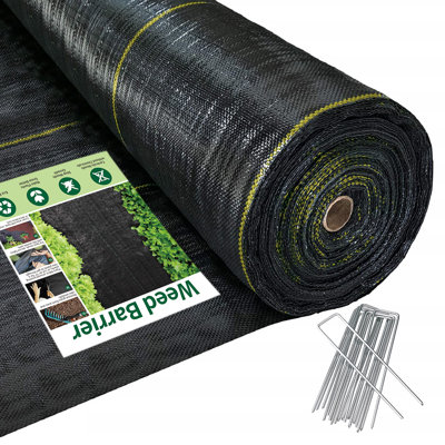 Artpuch  Premium Weed Barrier Landscape Fabric Heavy Duty , Woven Weed Control Fabric, Good Permeability for Weed Block Gardening Mat, Driveway Fabric, Landscaping Fabric, Ground Cover