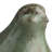 3 Piece Green Ceramic Partridge Statue Set