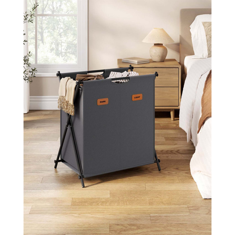 Bhargava Laundry Hamper with Handles, Grey