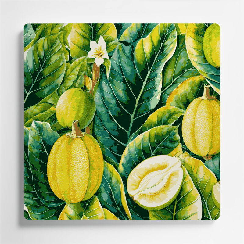 Art mural Hawaiian, H 12 po x l 12 po