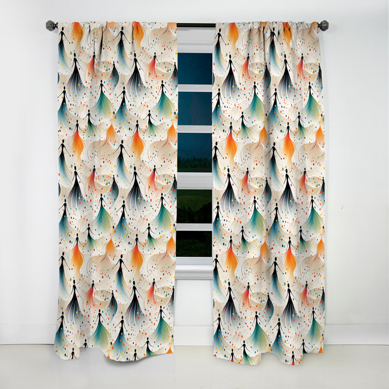 Stanstead - Rideau occultant Mid-Century - 1 panneau, L 52 po x L 120 po