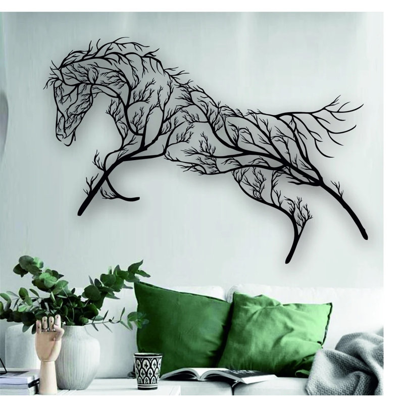 Bijan Rustic Wall Decor on Metal, 157cm H x 225cm W x 2cm D