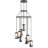 9 - Light Dimmable Cylinder Chandelier