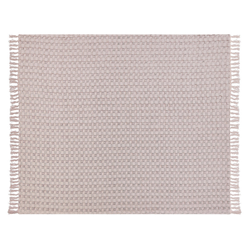 BERE Cotton No Pattern Bedspread, Pink
