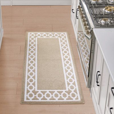 Jean Pierre New York Christine Border Machine Washable All Loop Tufted Rugs 1-Piece
