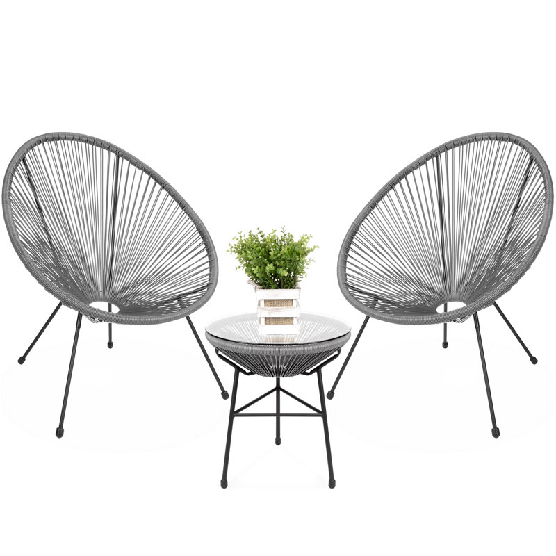 Ensemble bistro rond pour 2 personnes Round