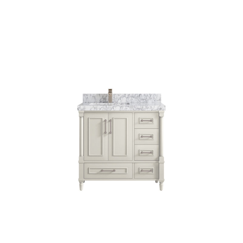 Meuble-lavabo simple 36 po avec plateau Aberdeen