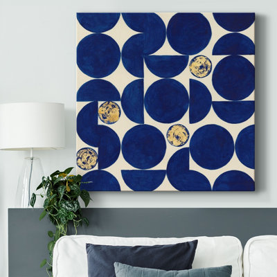Indigo Hemispheres II sur toile