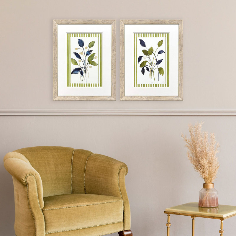Retreat with Stripes Framed Art