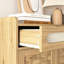 Buffet avec tablette et tiroir réglables pour le rangement dans la salle de lavage, grand buffet de salle de bain à 2 portes pour la cuisine, la salle à manger, la salle de bain et le vestibule