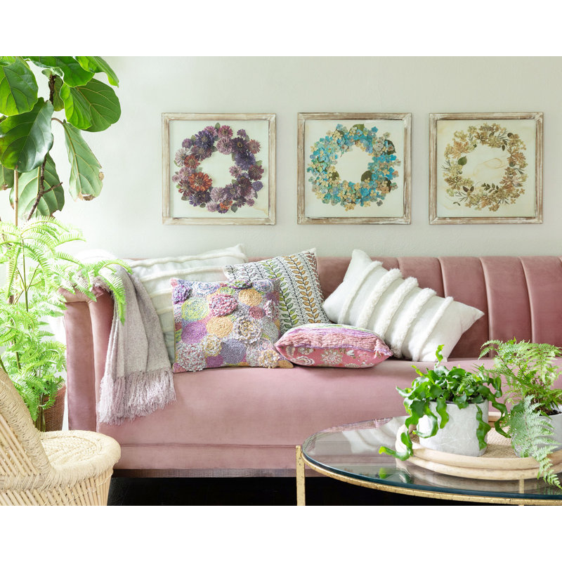 Housse de coussin texturé en laine d'alpaga