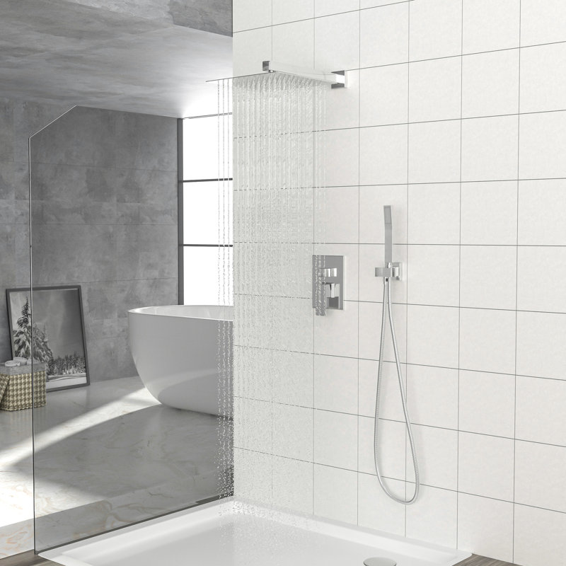 Douche double - avec valve et douchette pour une tête agréable et sécuritaire - Option équilibrée