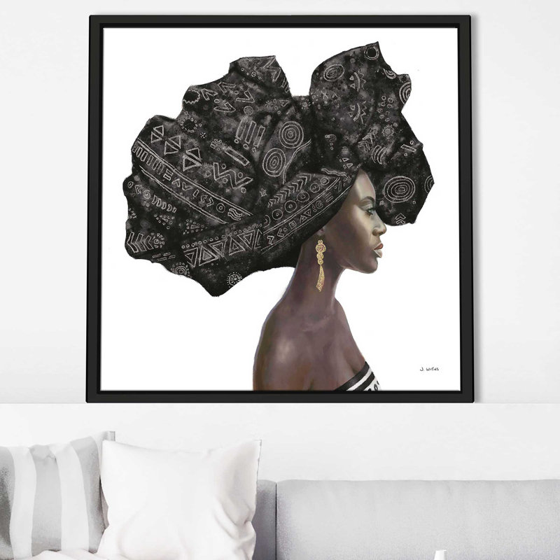 «Pure Style II Black» par James Wiens, Cadre flottant noir, H 27,5 po x l 27,5 po x P 2 po