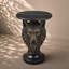 Table d'appoint à tête de loup en bronze antique