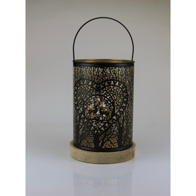 Eisen/Mangoholz Tabletop Lantern