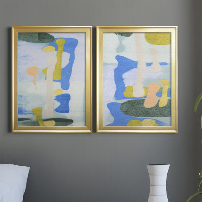 " Rorschach Rainbow I " 2 - Pieces