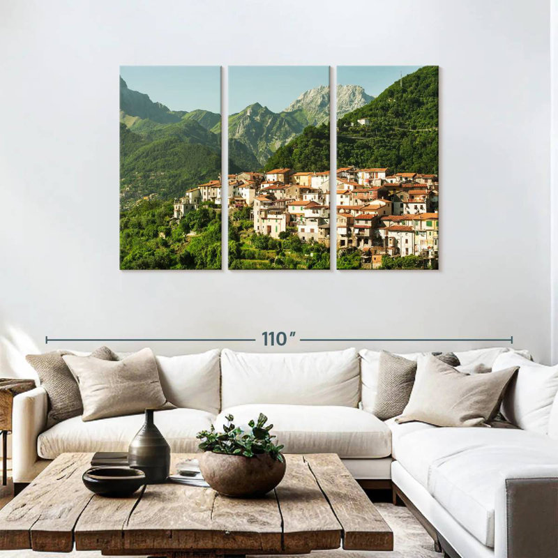 Rorry Tuscan Mountain Village, 48" H x 74" W