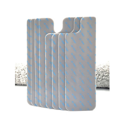 Sous-tapis épais antidérapant à double surface 0,24 po Avgolora (ensemble de 8) gris