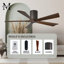 60" Irene 5-Blade Hugger Ceiling Fan with Wall Remote-1087667333-1087667378-1087667352