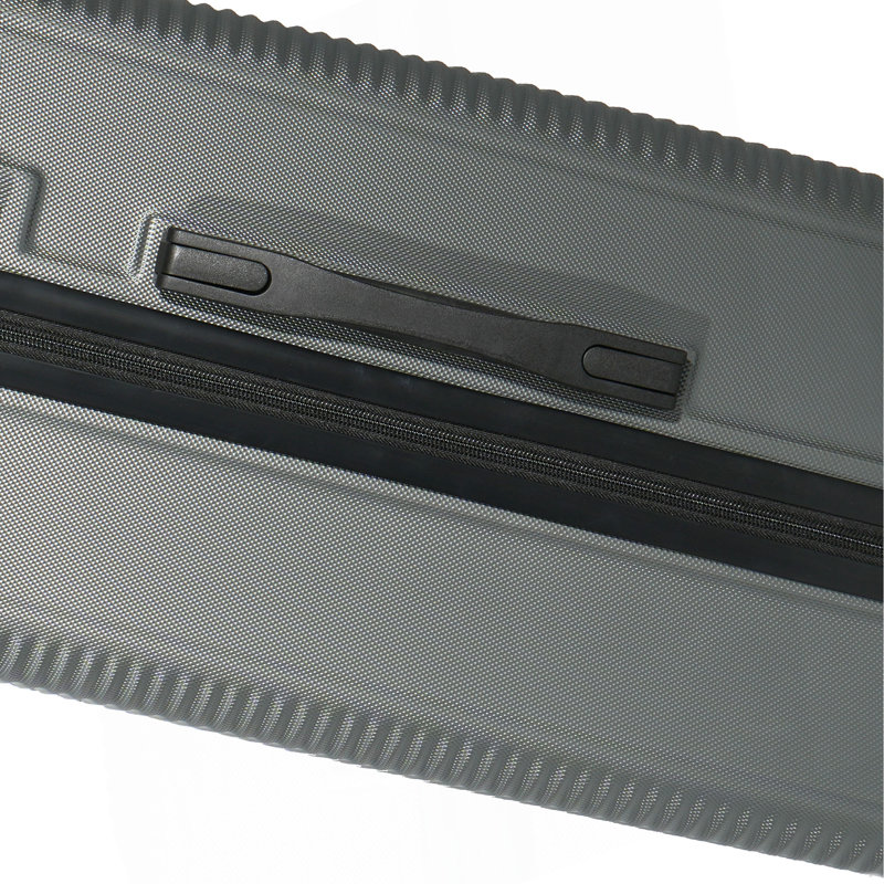 Ensemble de bagage 3 pièces Valise légère et durable en ABS avec roulettes pivotantes, verrou TSA, (20/24/28), Gris foncé