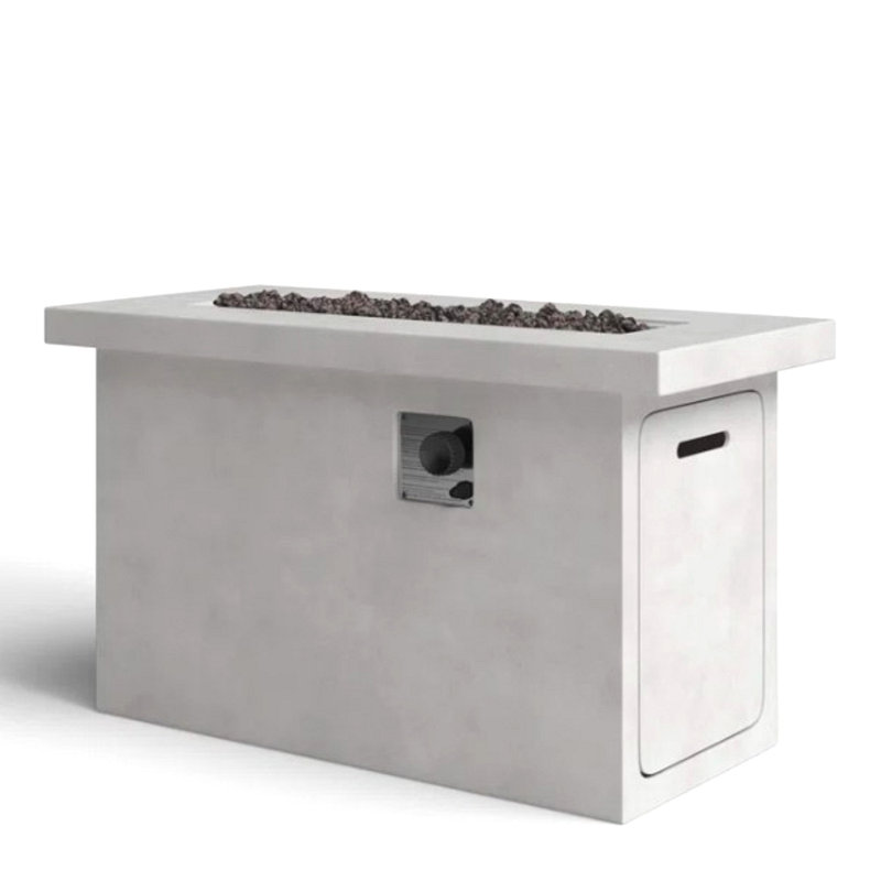 Foyer de table d'extérieur au propane / gaz naturel 24 po H, Gris