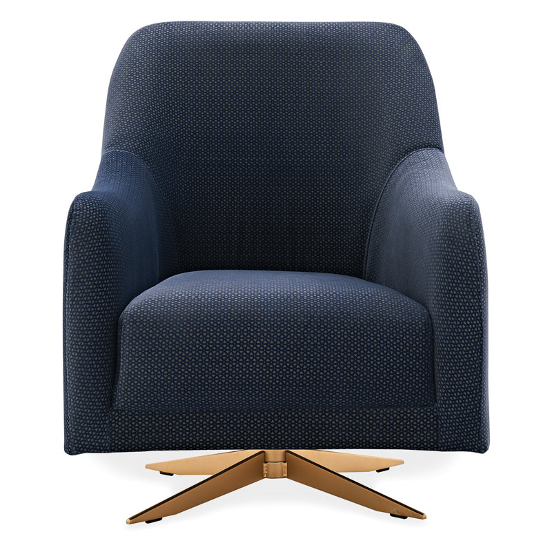 Fauteuil capitonné de 28 cm de large