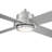 56" Mccoin 4 - Blade LED Standard Ceiling Fan in Nickel with Remote Control and Light Kit Included-273975548