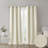 Madison Park Sashay Ivory Faux Silk Room Darkening 42x95" Curtain Panel Pair-982566563-990991338