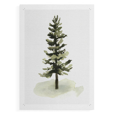 Aquarelle pin II - reproduction de toile seulement - non encadrée