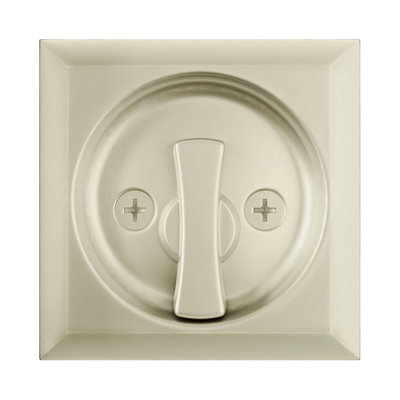 Expressions by Emtek Square Privacy Tubular Pocket Door Lock, Satin Nickel