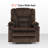 27.2" Extra Wide Dual Motor Power Recliner Lift Chair with Massage and Dual Heating, Infinite Position, Fabric-1859175154