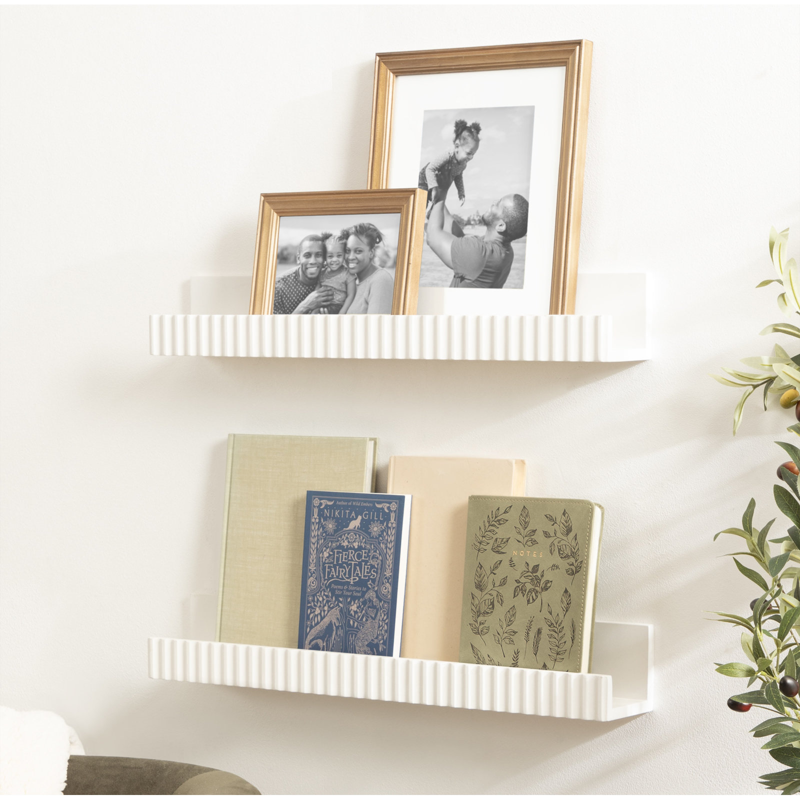 Trudie 24" Floating Shelf, White