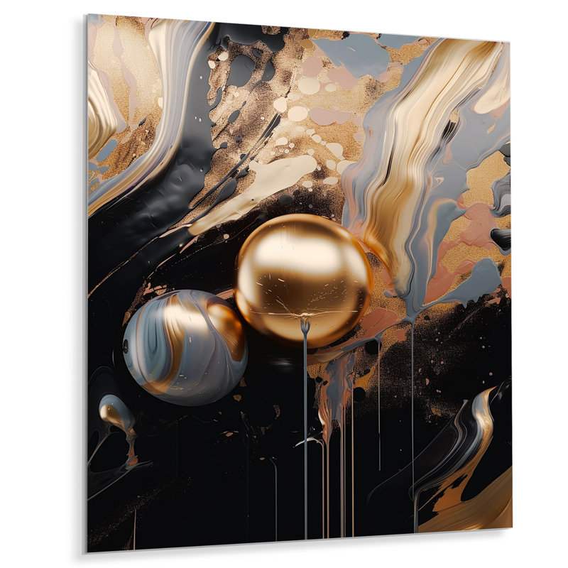Décoration murale Kampbell Kampbell Marble Mirage III, H 40 po x l 30 po x P 1 po