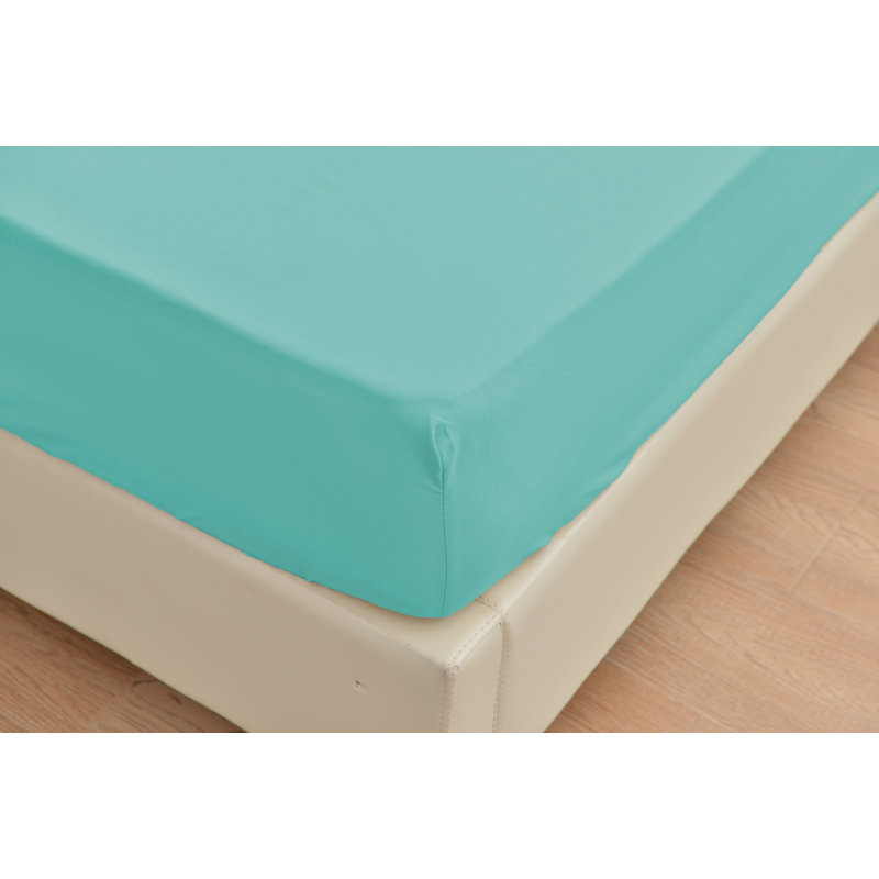  Ensemble de draps 1800 fils en rayonne de bambou, Turquoise, Très grand