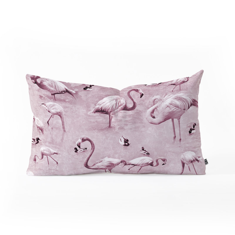 Coussin lombaire argyropoulos flamant roses rose lisa