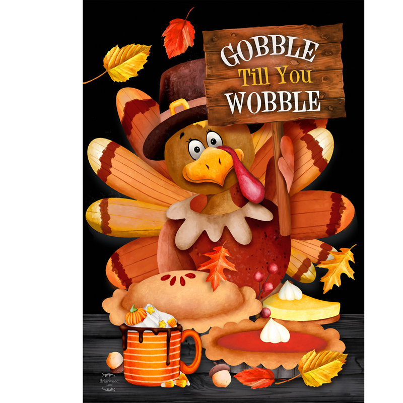 Drapeau du jardin de dinde Gobble