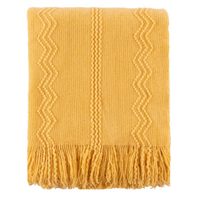Jeté pour canapé, jeté uni pour la décoration intérieure, jeté en tricot pour lit, 50 po x 60 po