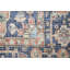 Rectangle Cohan Oriental Power Loom Polyester Machine Washable Area Rug in Blue/Brown-1416271512