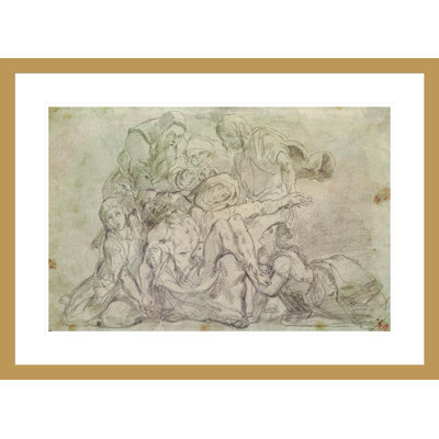 Pieta by Eugène Delacroix -Framed Giclee Print