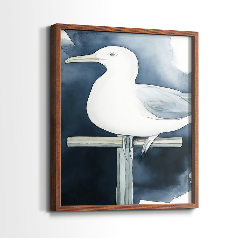 ANIMALS Series III - reproduction encadrée de qualité supérieure - prête à être accrochée - aucun clou requis, Noyer