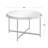 Hines Glass Top Coffee Table