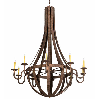 10 - Light Dimmable Empire Chandelier