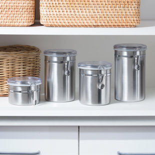 Cooks Standard Stainless Steel Food Jar Storage Canister Set Large