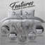 Cotton Blend Floral Duvet Cover with Pillowcases-1464043059