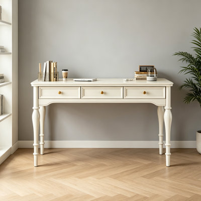 French cream style 3-drawer practical desk