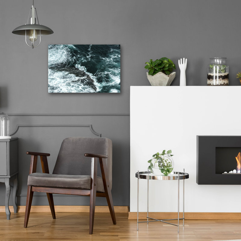 «Waves Ii» par Photoinc Studio, art mural en verre acrylique, H 16 po x l 24 po x P 0,2 po
