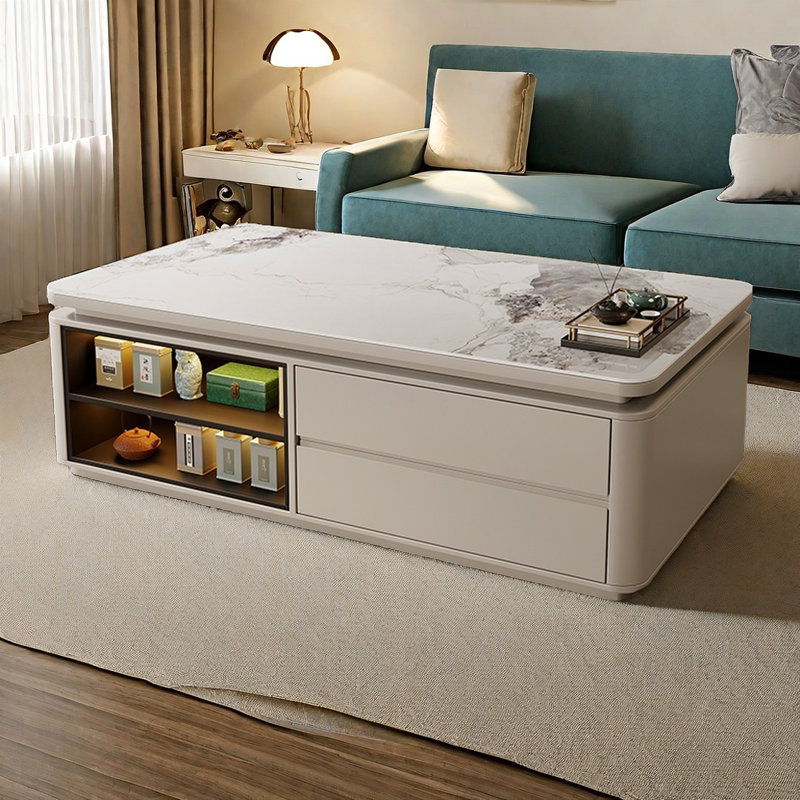 Modern simple high-grade coffee table, 21.7" H x 55.1" L x 31.5" W
